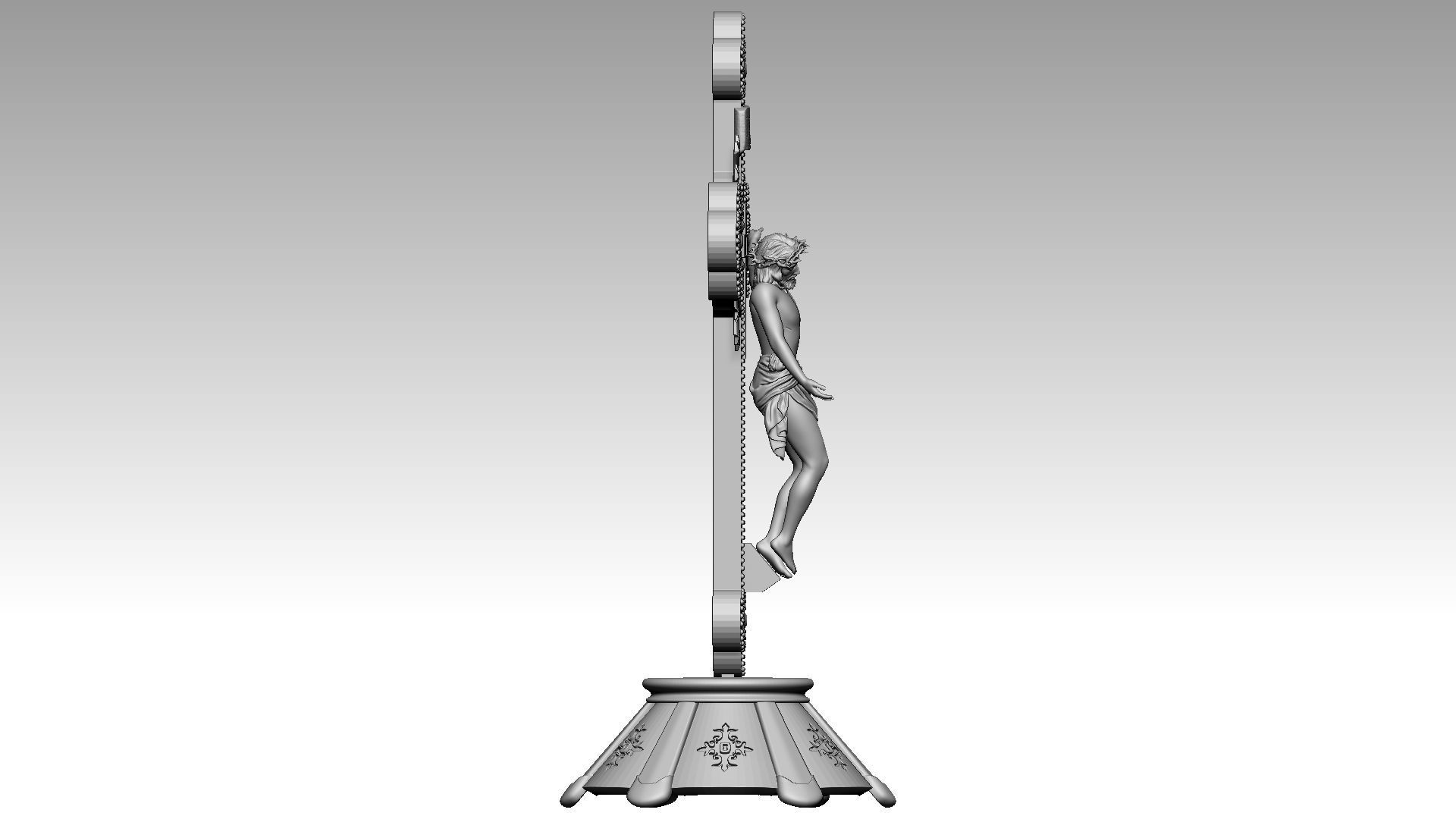 The Cross of Forgiveness - Jesus Christ on Cross 3D print model_4