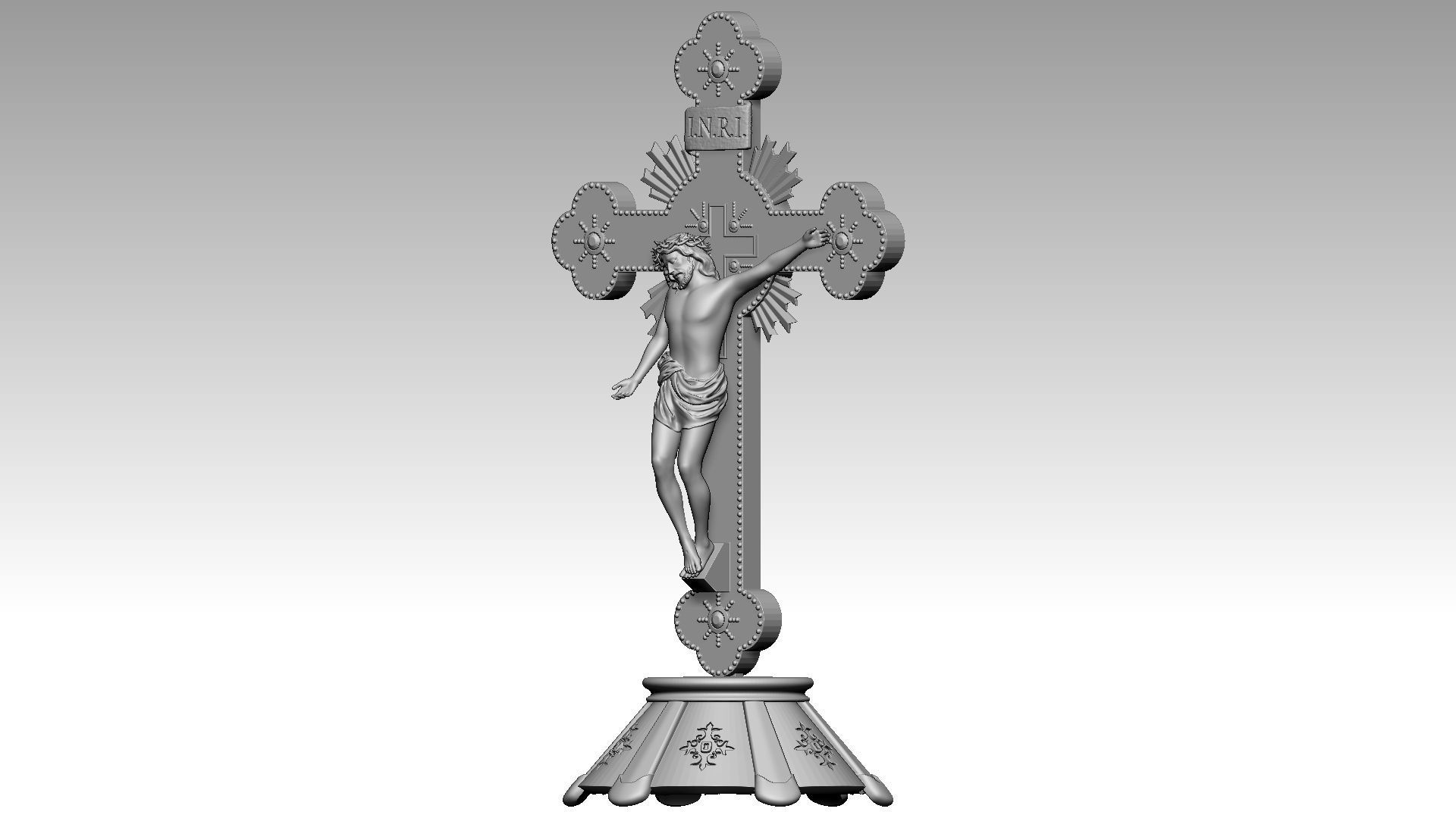 The Cross of Forgiveness - Jesus Christ on Cross 3D print model_2