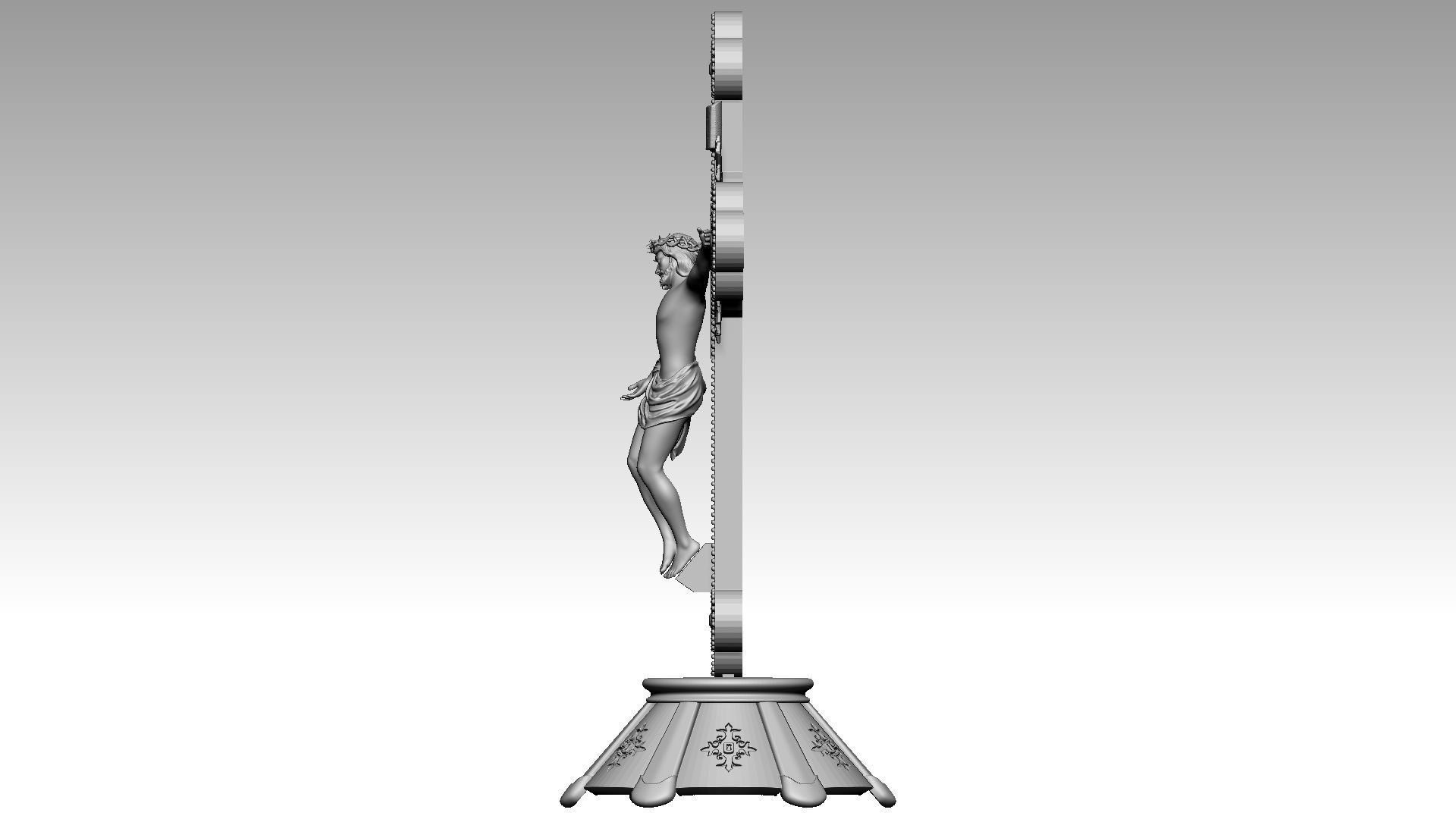 The Cross of Forgiveness - Jesus Christ on Cross 3D print model_3