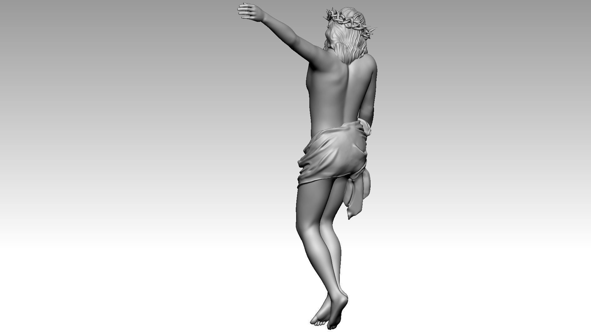 The Cross of Forgiveness - Jesus Christ on Cross 3D print model_8