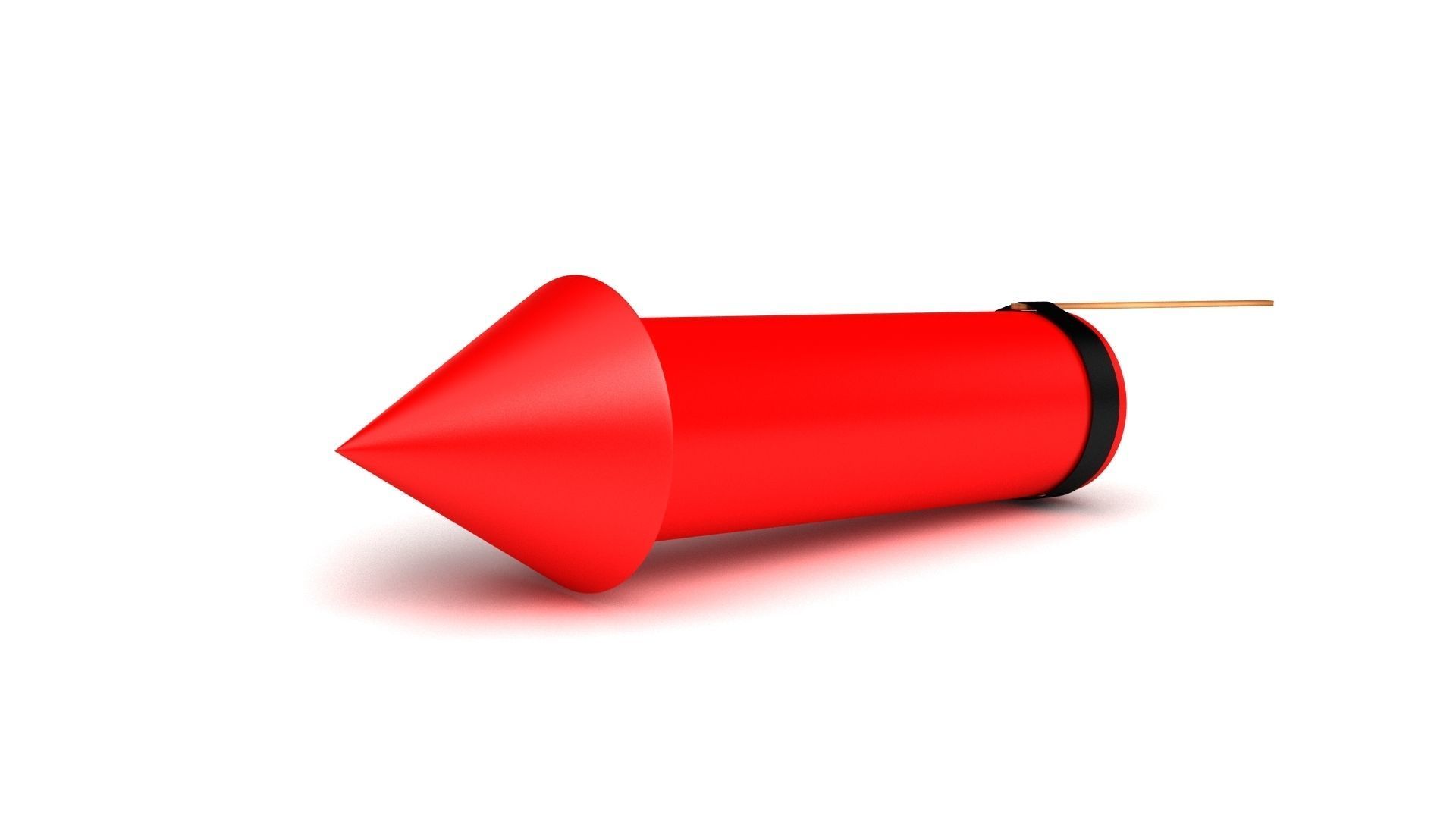 Rocket Firework 3D model_2