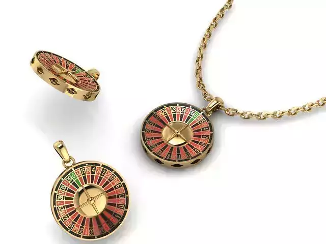 ROULETTE MAN PENDANT 3D print model