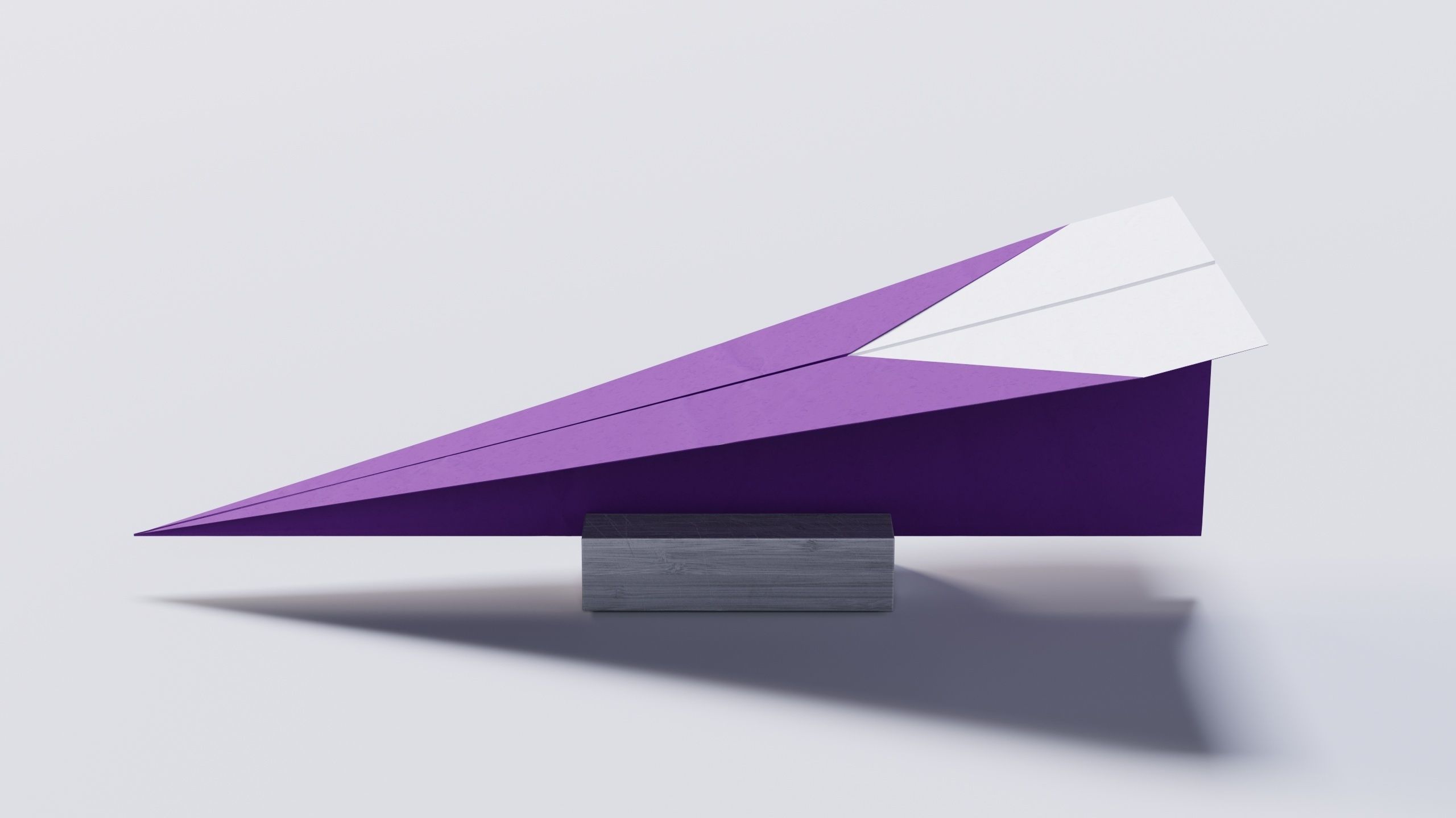 Paper Airplane 01 3D Model Low-poly 3D model_2