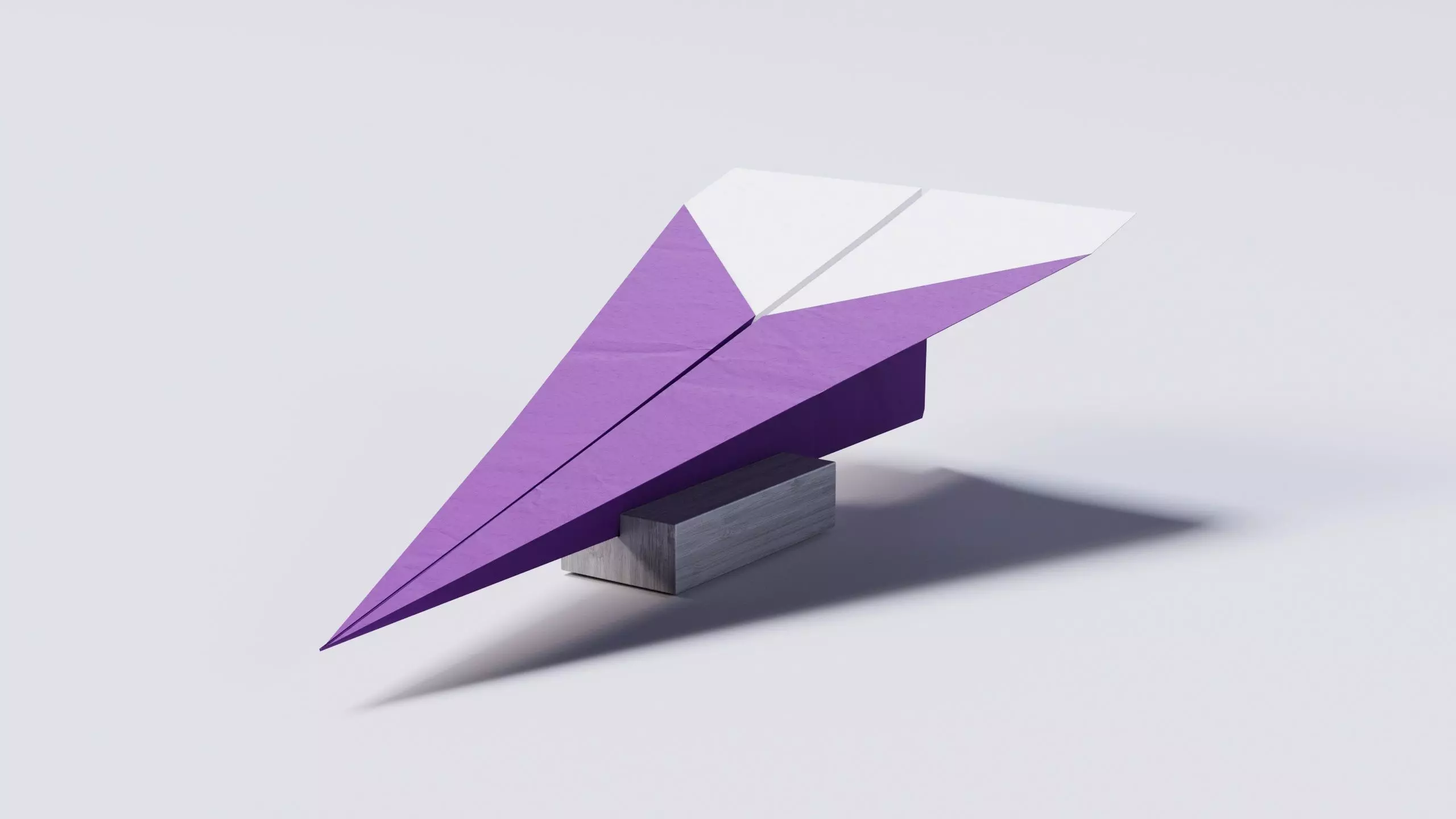 Paper Airplane 01 3D Model Low-poly 3D model_0
