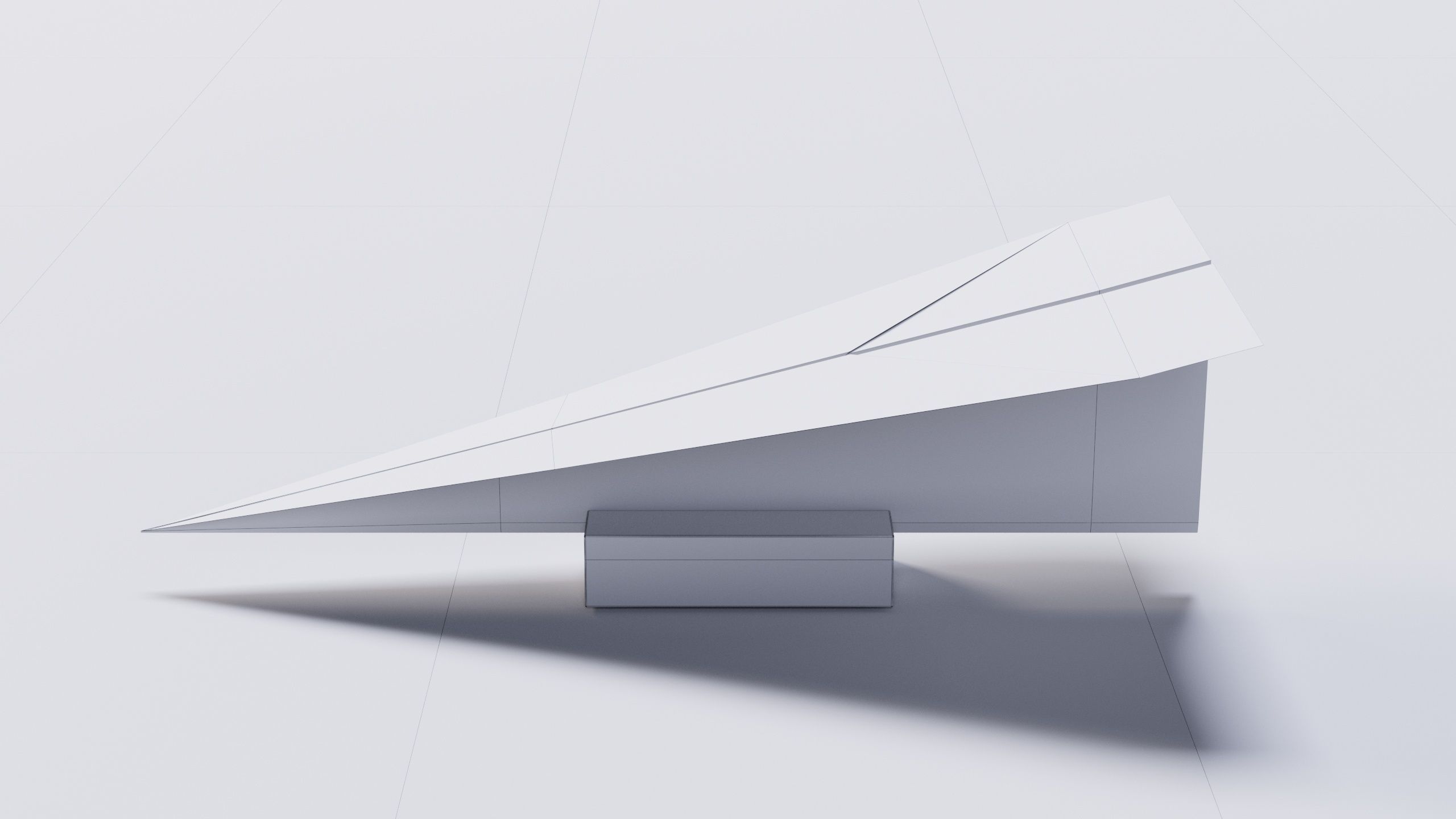 Paper Airplane 01 3D Model Low-poly 3D model_11