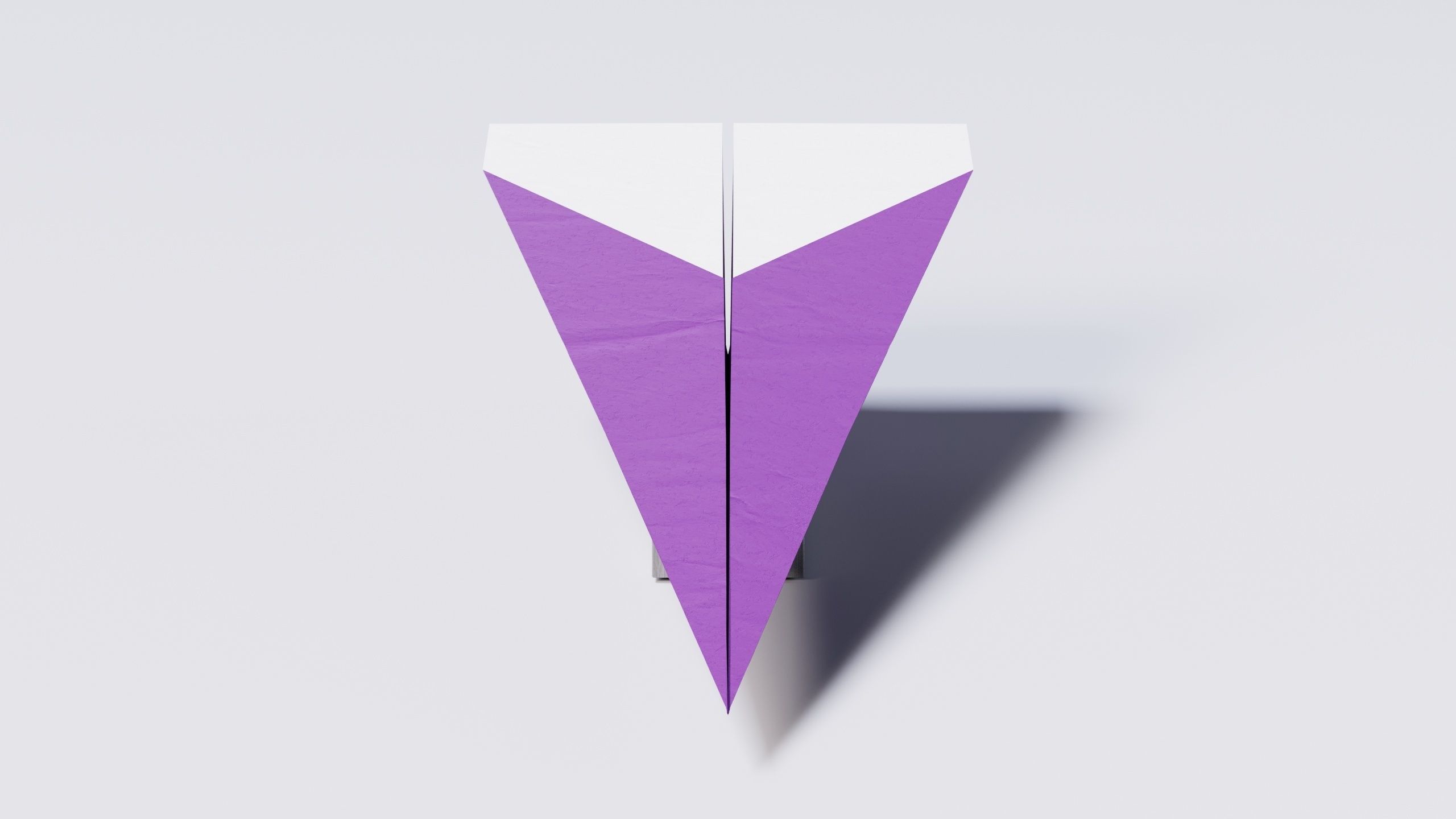 Paper Airplane 01 3D Model Low-poly 3D model_3