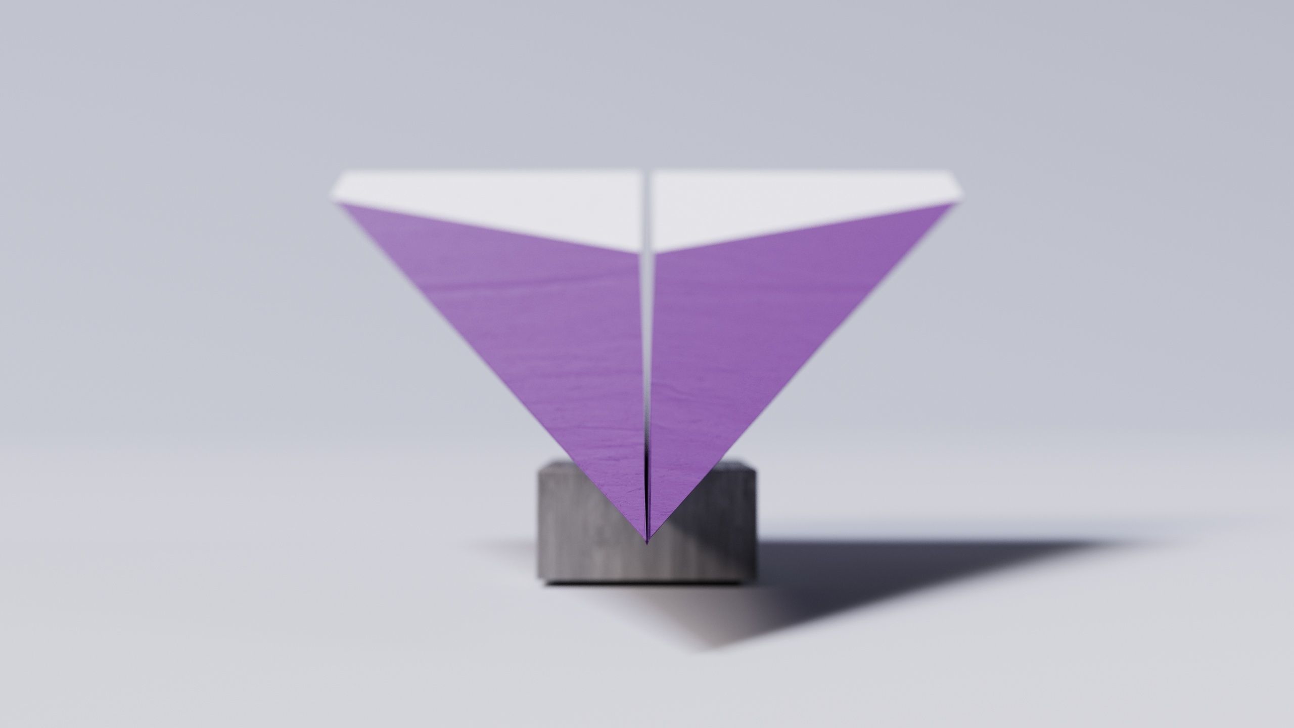 Paper Airplane 01 3D Model Low-poly 3D model_4