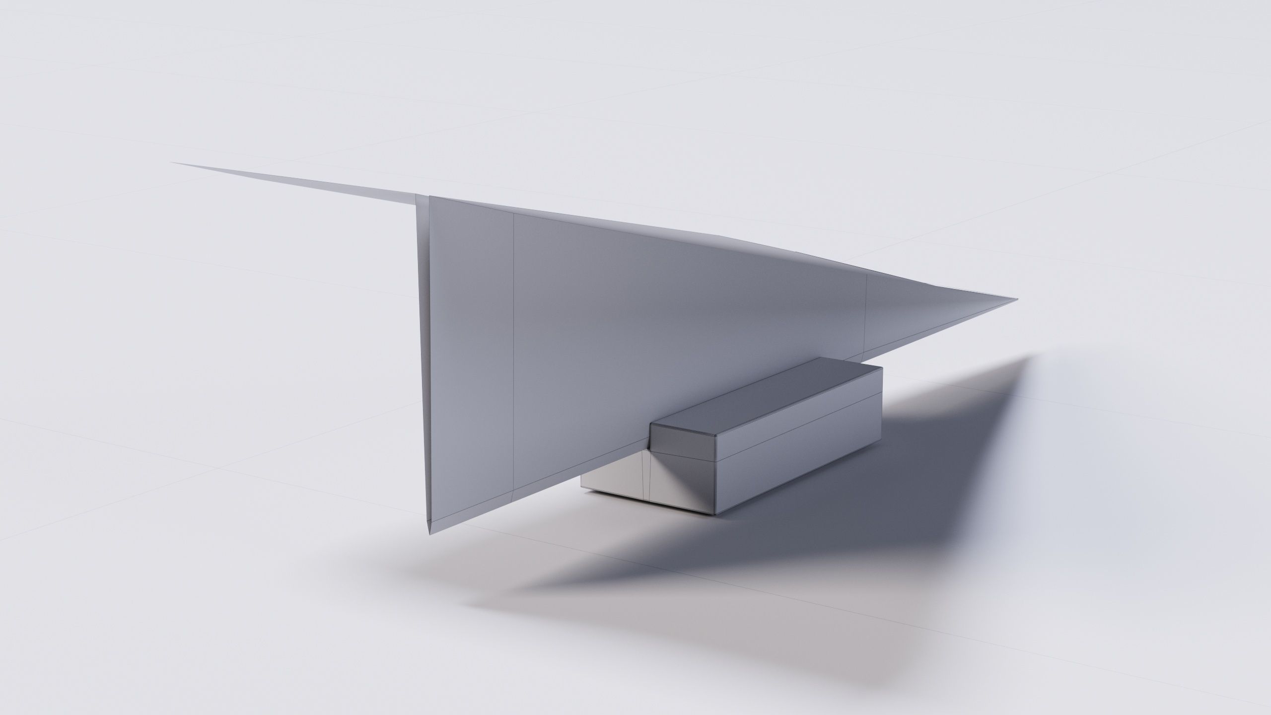 Paper Airplane 01 3D Model Low-poly 3D model_16