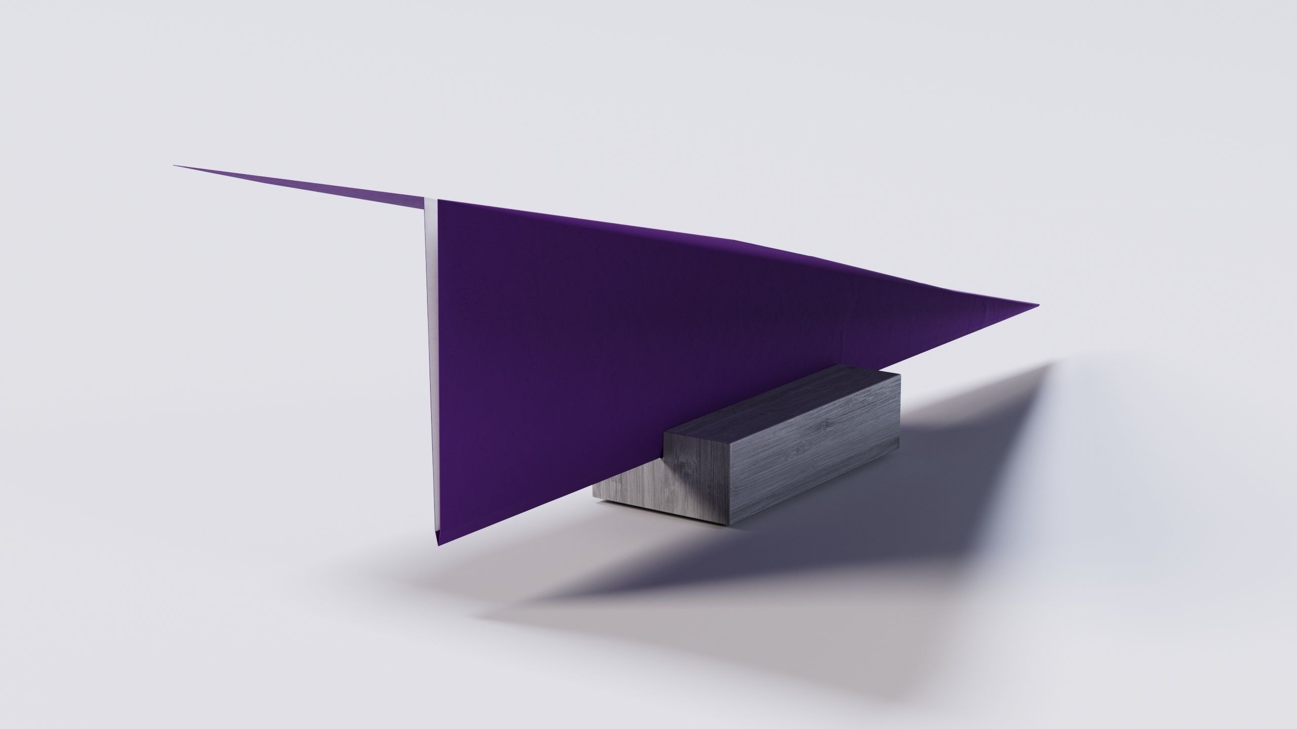 Paper Airplane 01 3D Model Low-poly 3D model_7