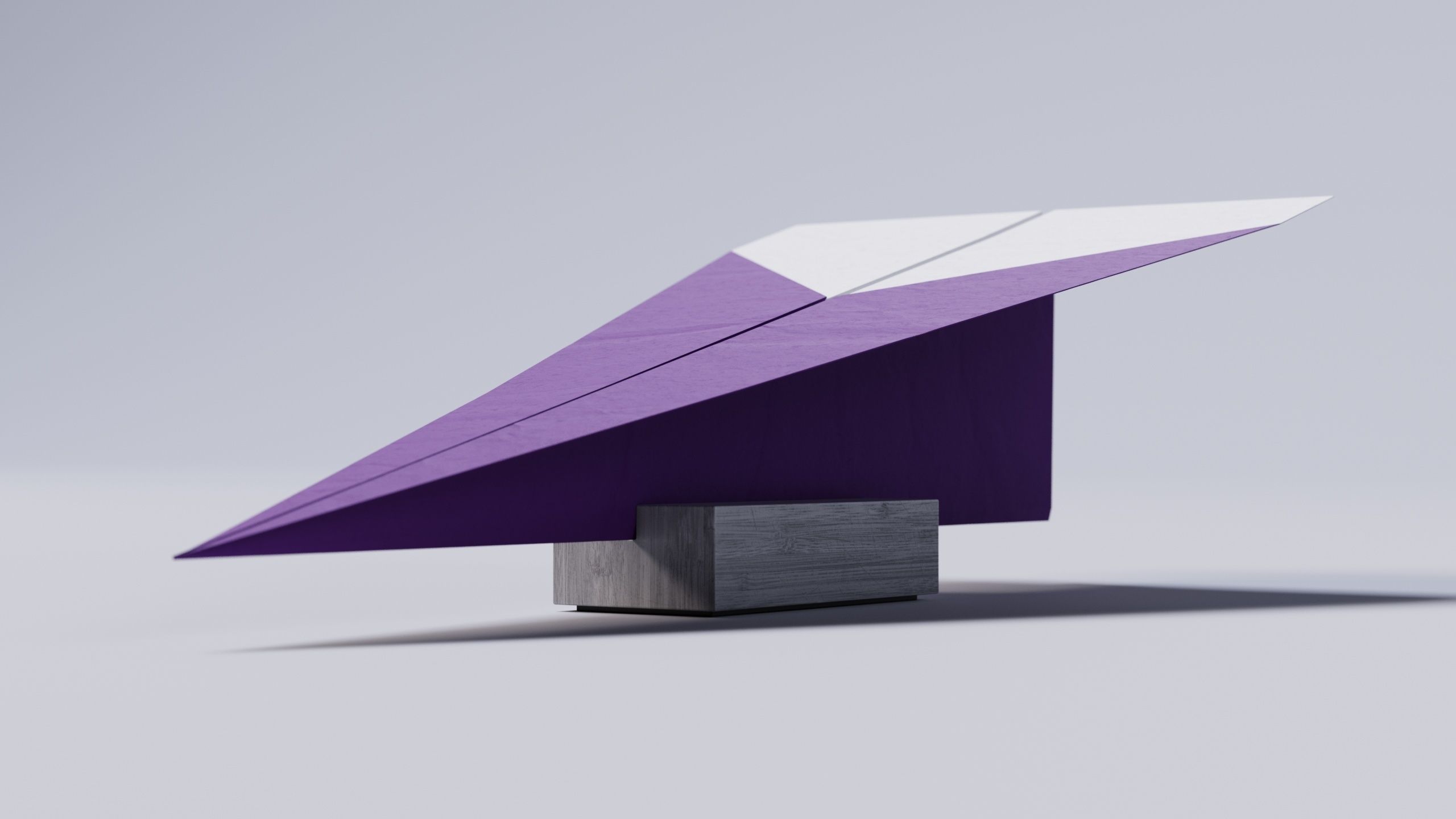 Paper Airplane 01 3D Model Low-poly 3D model_5