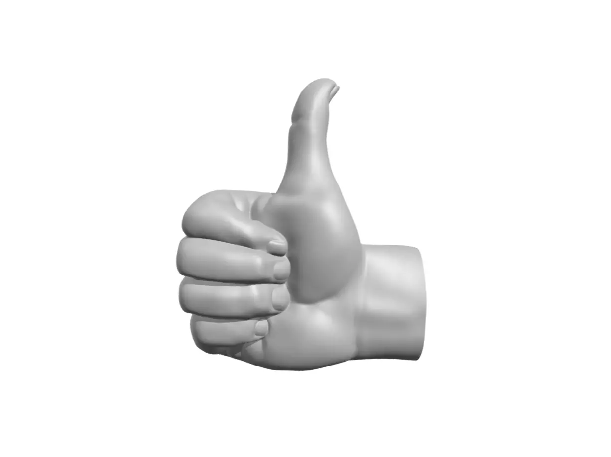 The okay sign - hand ok 3D print model_0