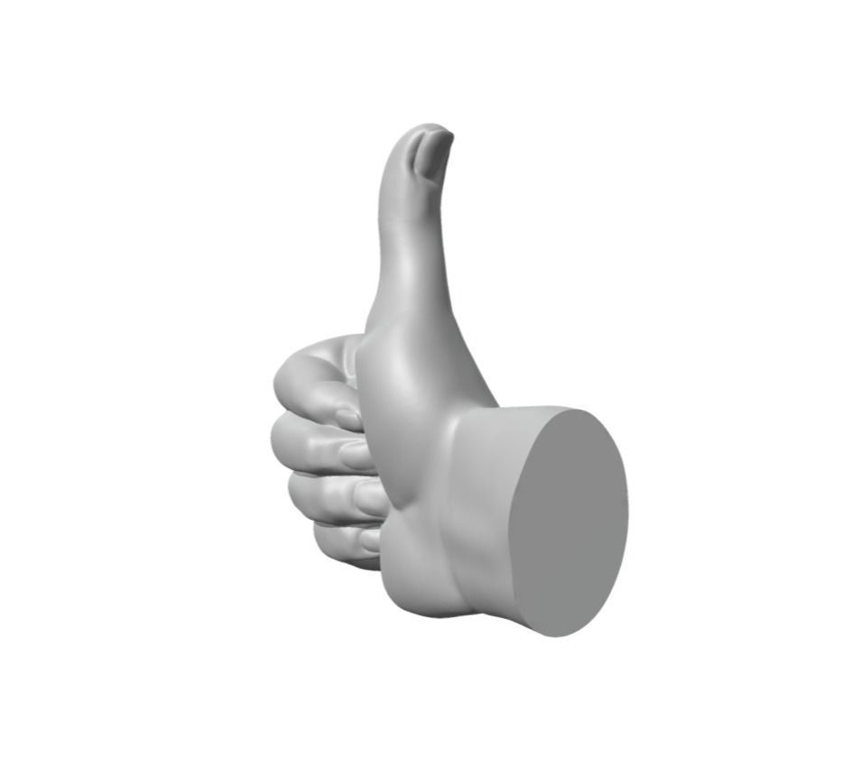 The okay sign - hand ok 3D print model_1