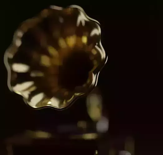 Vintage Gramophone 3D Model