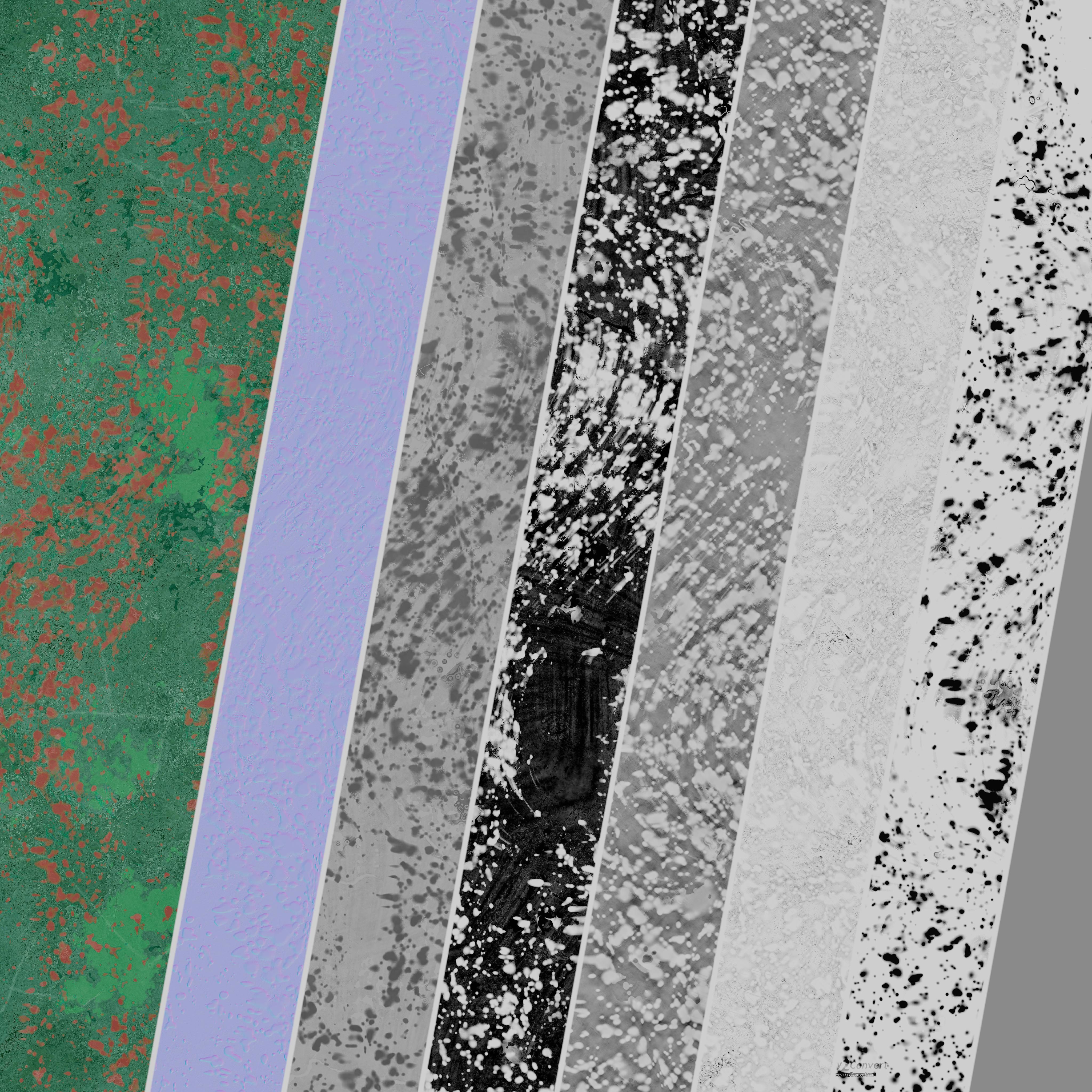 Plaster Patina Materials 03-04 - PBR - Seamless - 4k - SBSAR Texture_6