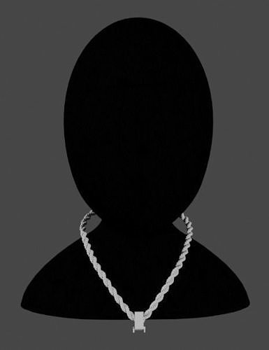 Forging Dreams cuban chain Low-poly 3D model