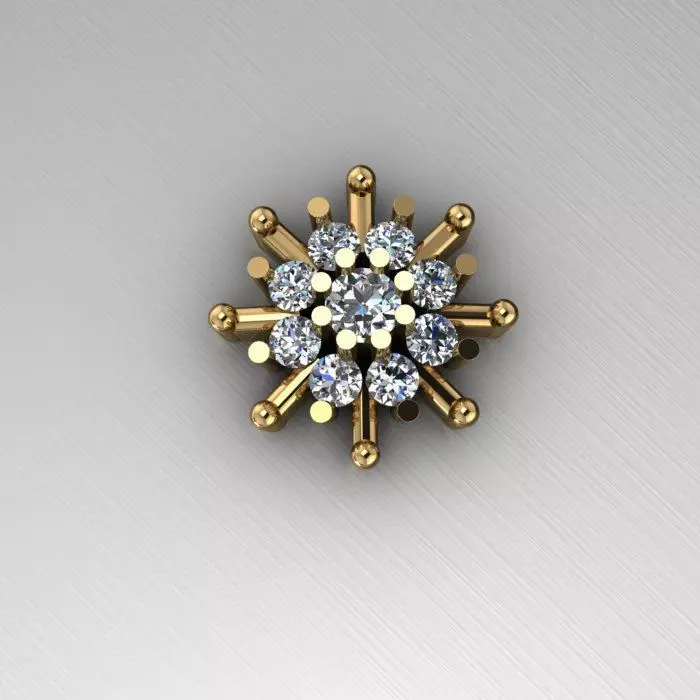 daimond nose pin 3D print model