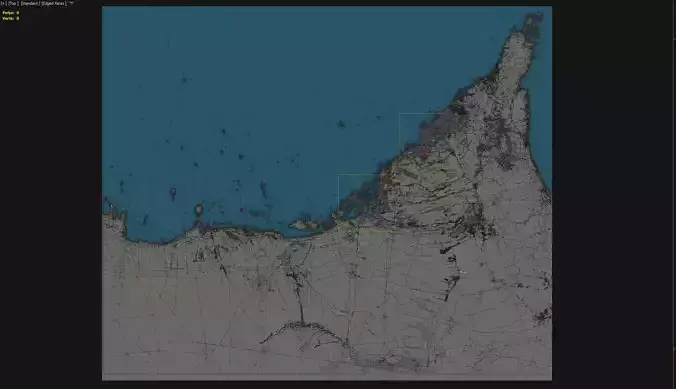 UAE - 3D Model Low-poly 3D model