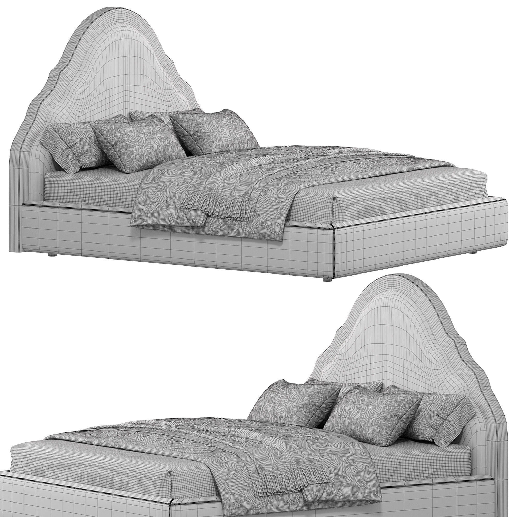 Celine  Bed By Twils 3D model_2