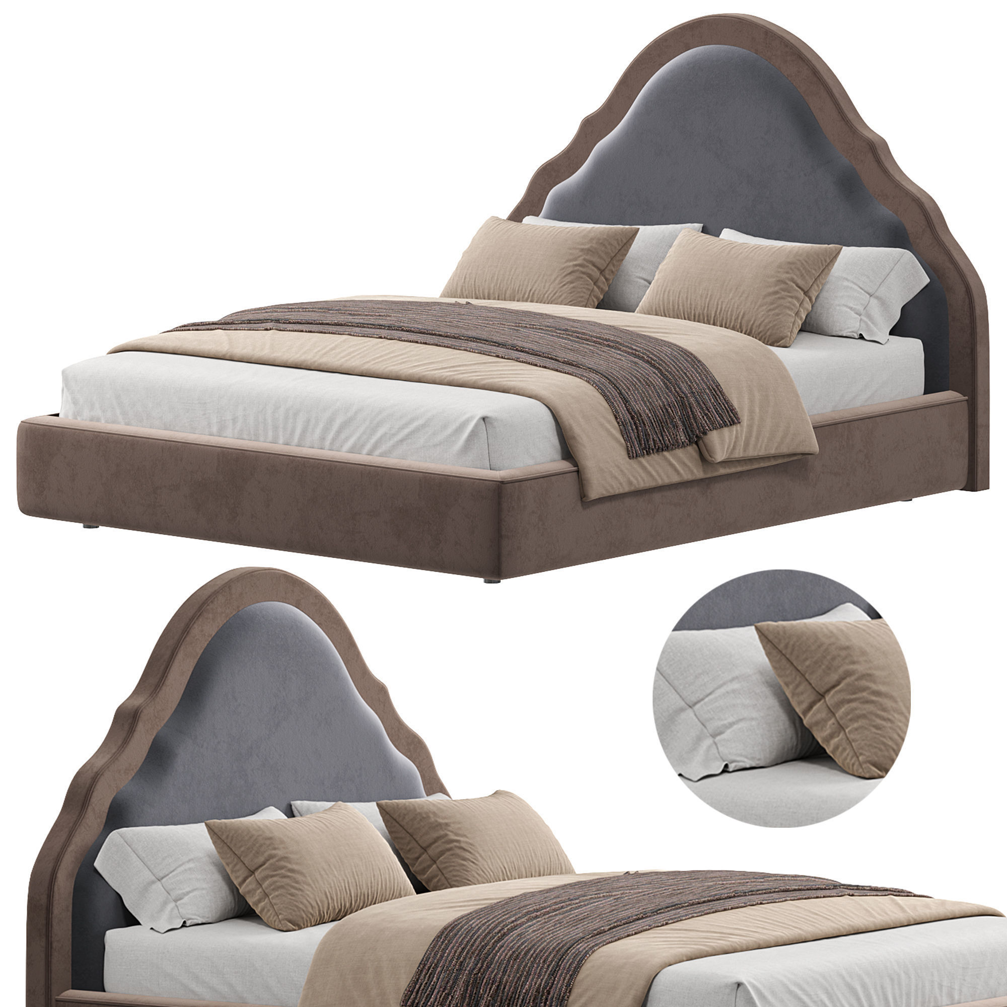 Celine  Bed By Twils 3D model_1