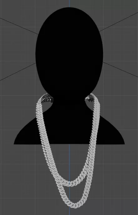 Explore the Future of Style with Our Cuban Chains Low-poly 3D model_0