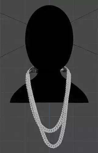 Explore the Future of Style with Our Cuban Chains Low-poly 3D model