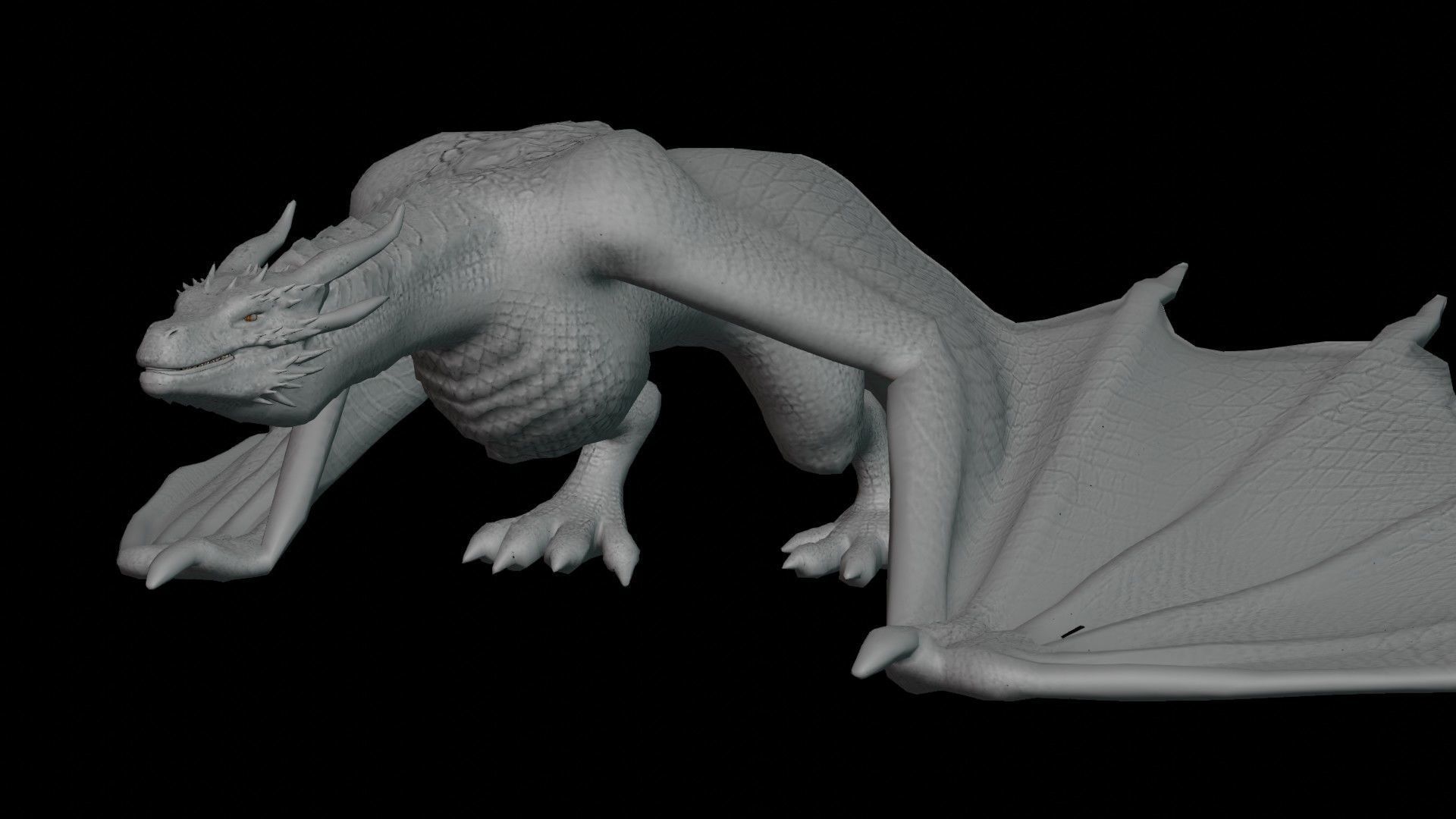 blener dragon 3d model 3D model_9