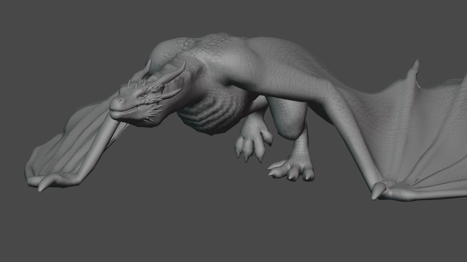 blener dragon 3d model 3D model_8