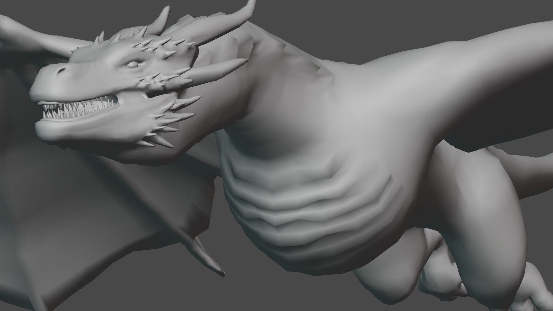 blener dragon 3d model 3D model_14