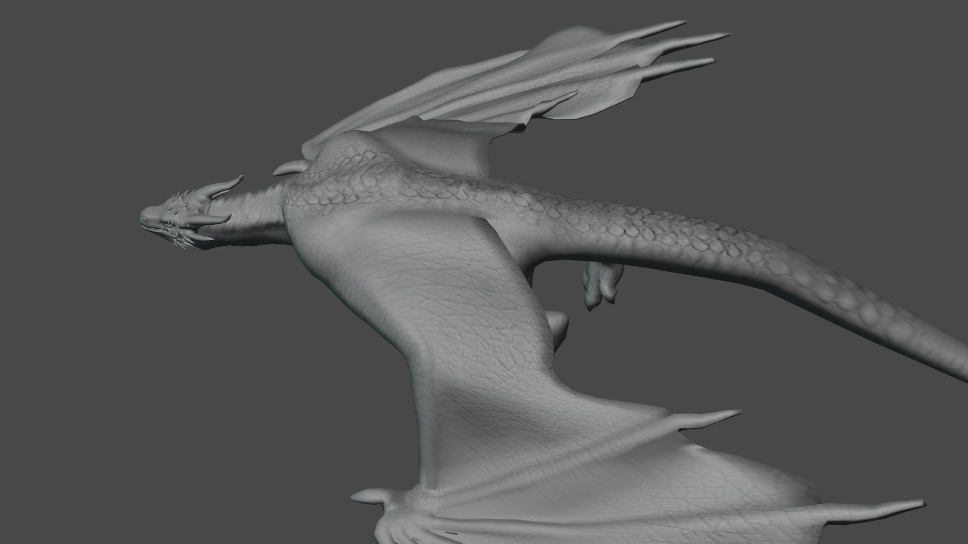 blener dragon 3d model 3D model_7