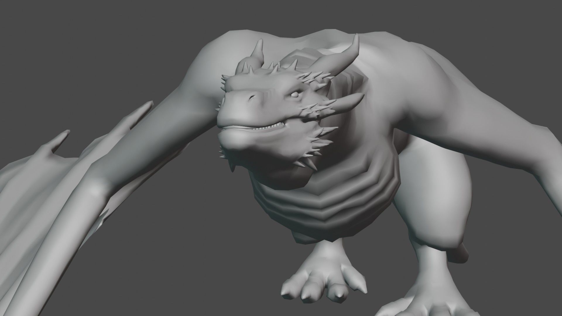 blener dragon 3d model 3D model_12