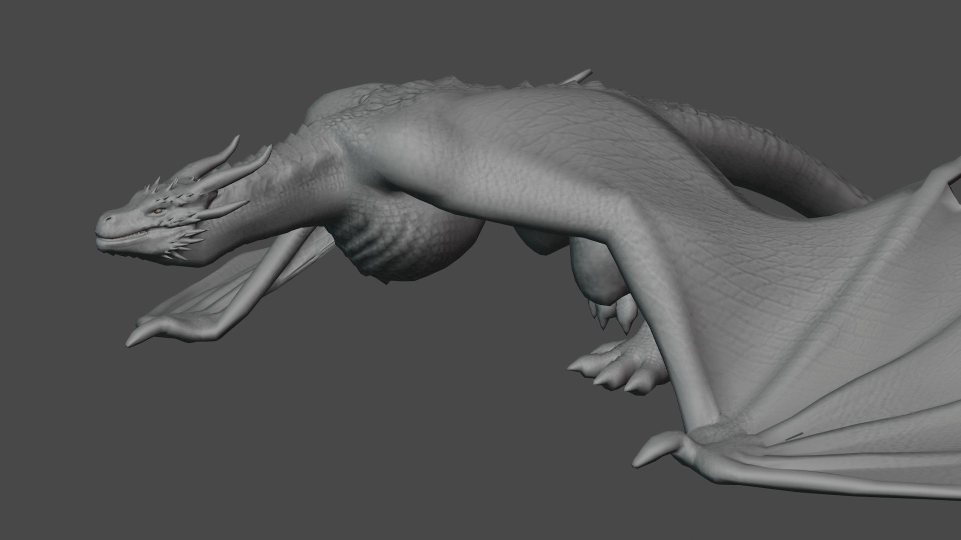 blener dragon 3d model 3D model_15