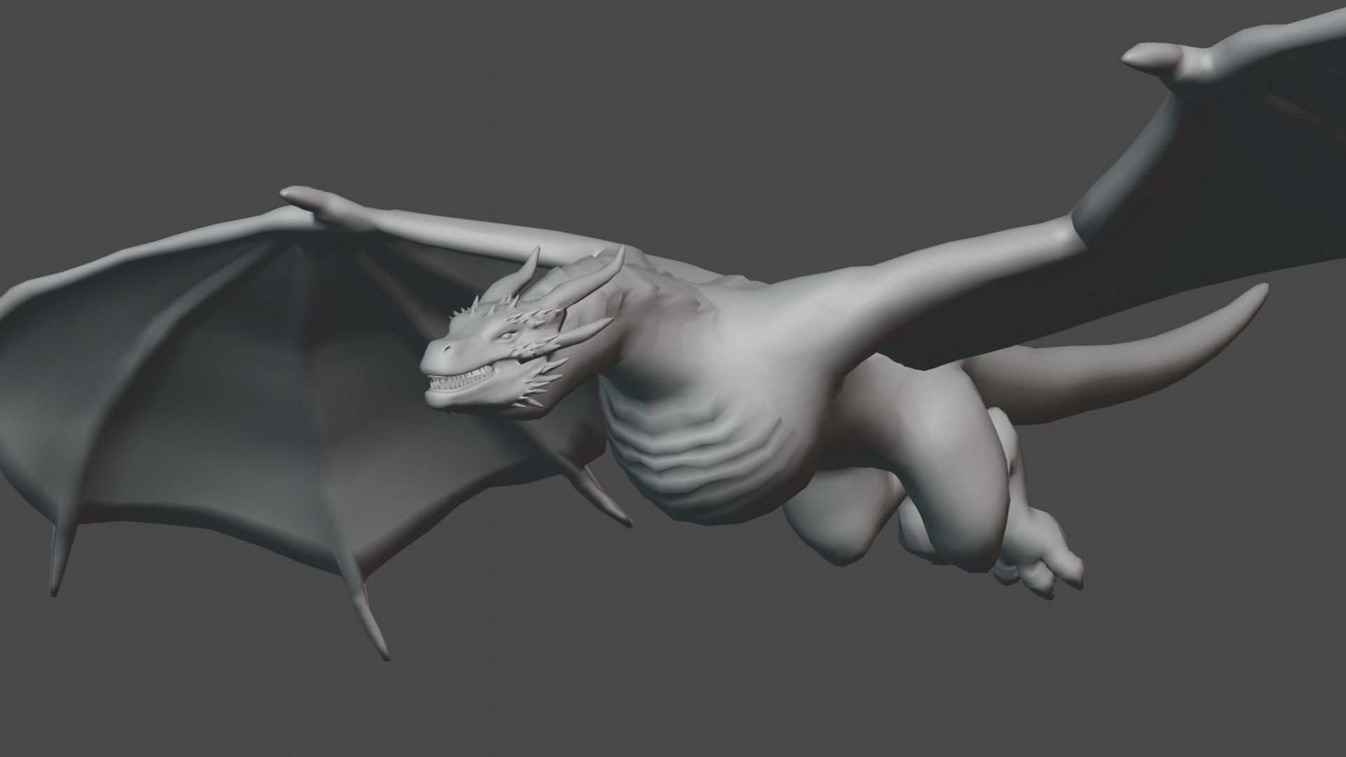 blener dragon 3d model 3D model_13