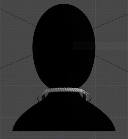 Style Statement with Our Cuban Chain Low-poly 3D model_2