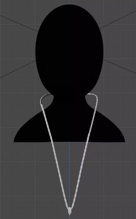Transform your Style with the Cuban chains Low-poly 3D model