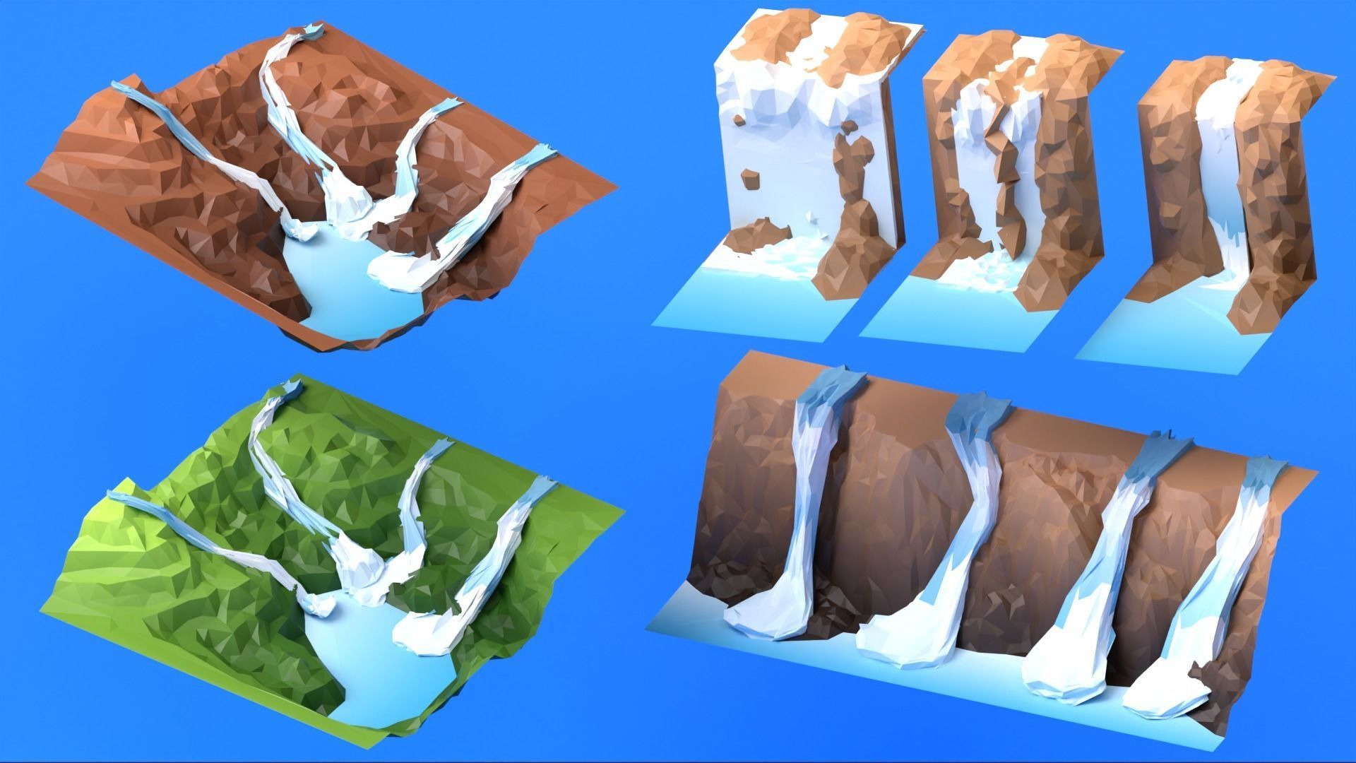 Low Ploy Landscape Pack Low-poly 3D model_2