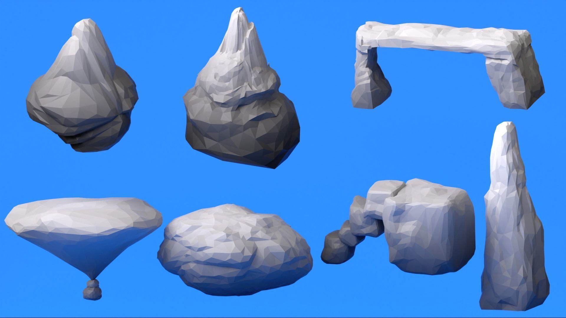 Low Ploy Landscape Pack Low-poly 3D model_3
