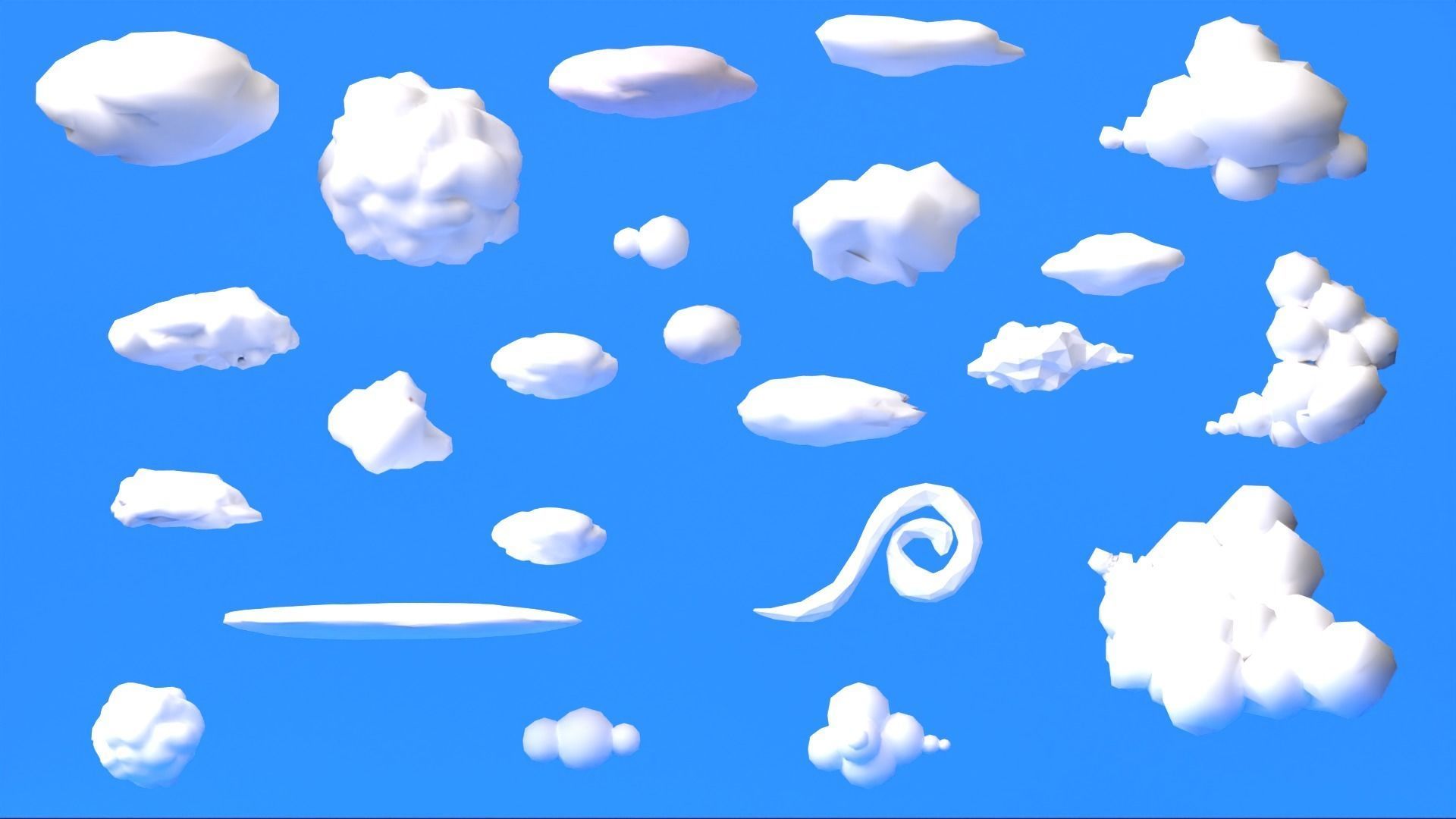 Low Ploy Landscape Pack Low-poly 3D model_1