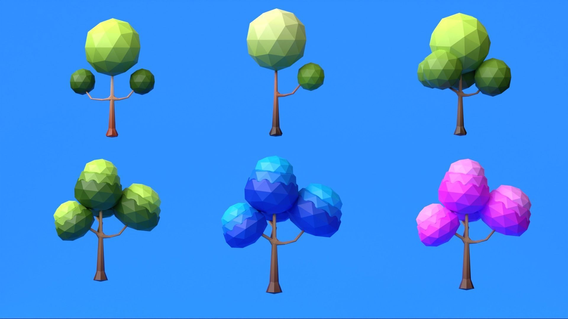 Low Ploy Landscape Pack Low-poly 3D model_32