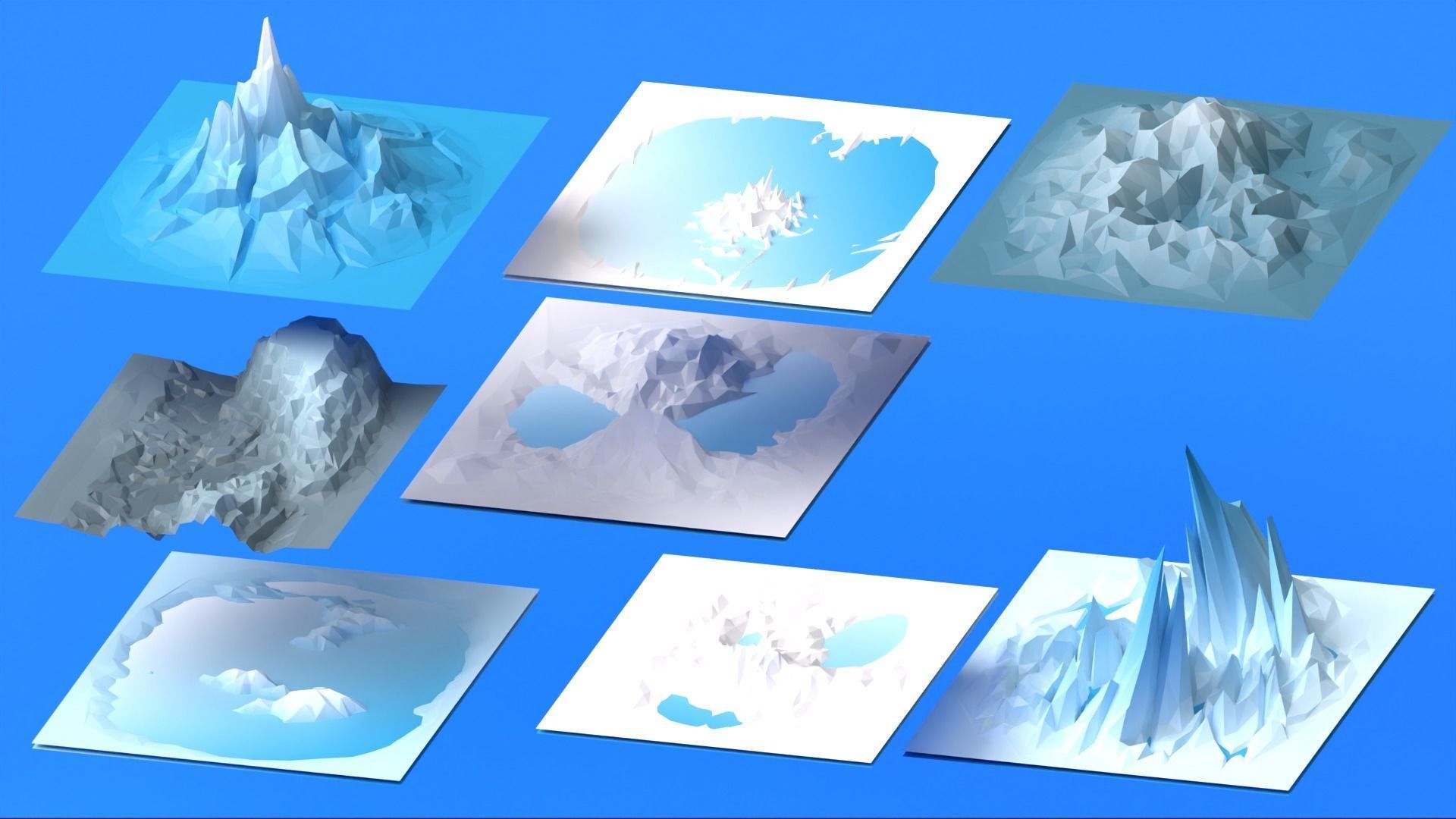 Low Ploy Landscape Pack Low-poly 3D model_9