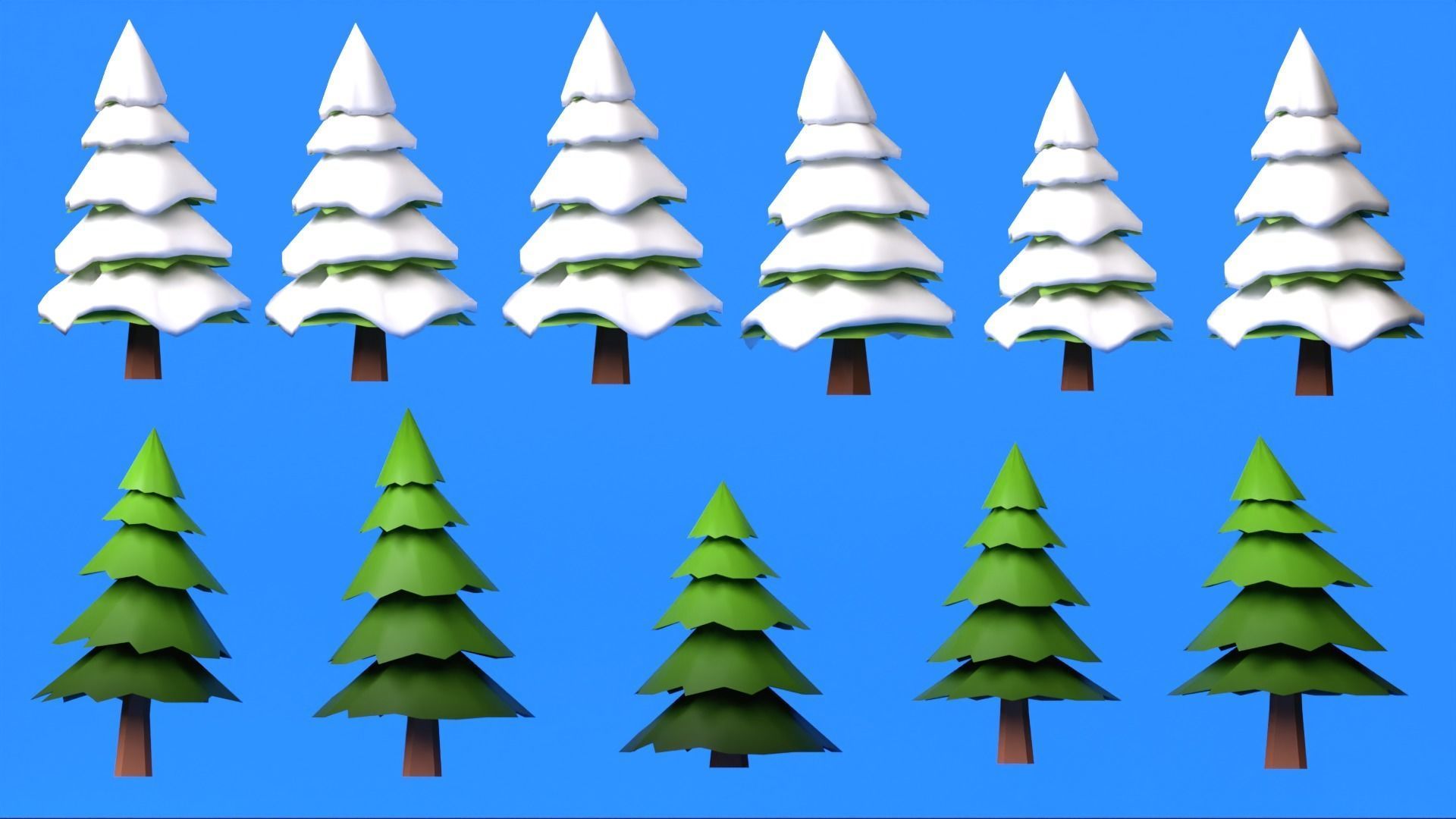 Low Ploy Landscape Pack Low-poly 3D model_31