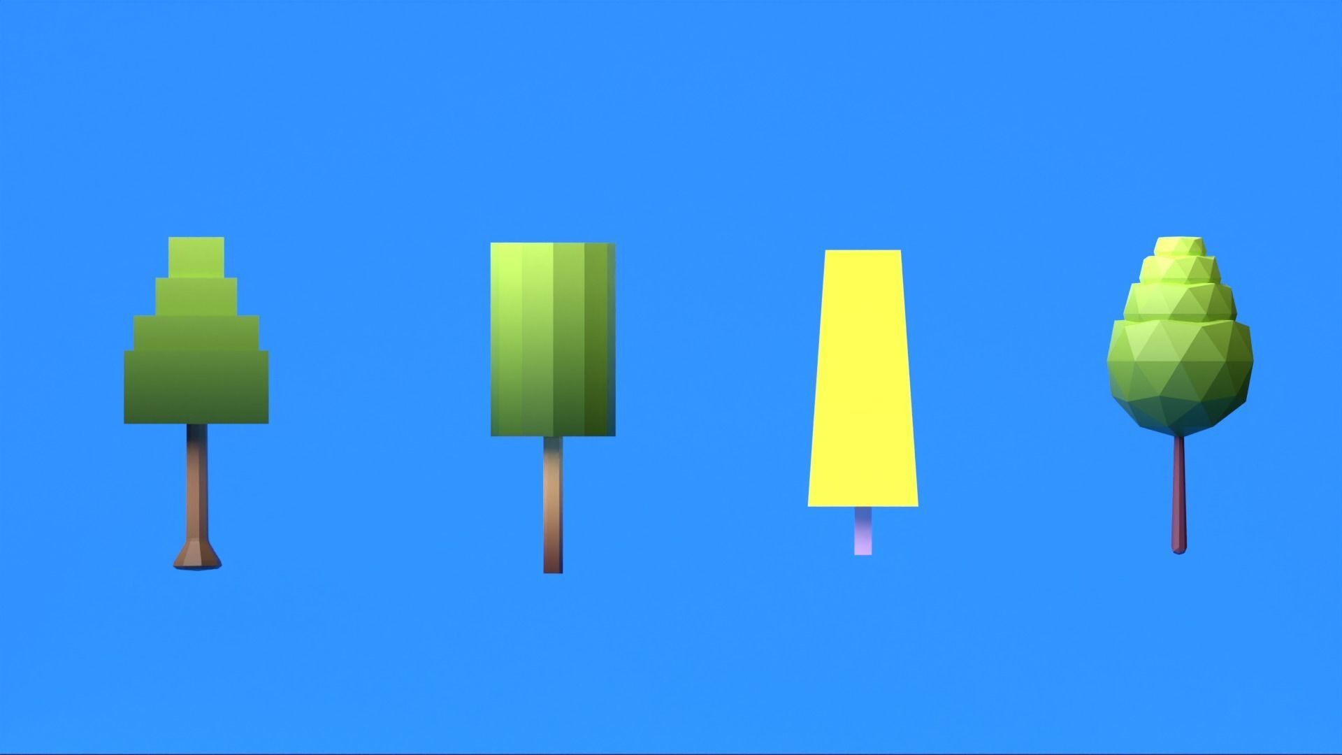 Low Ploy Landscape Pack Low-poly 3D model_20