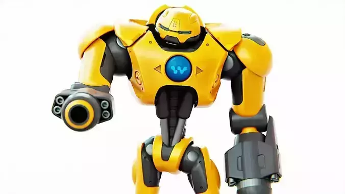 Guard Droid X-5000   RIGGED 3D model