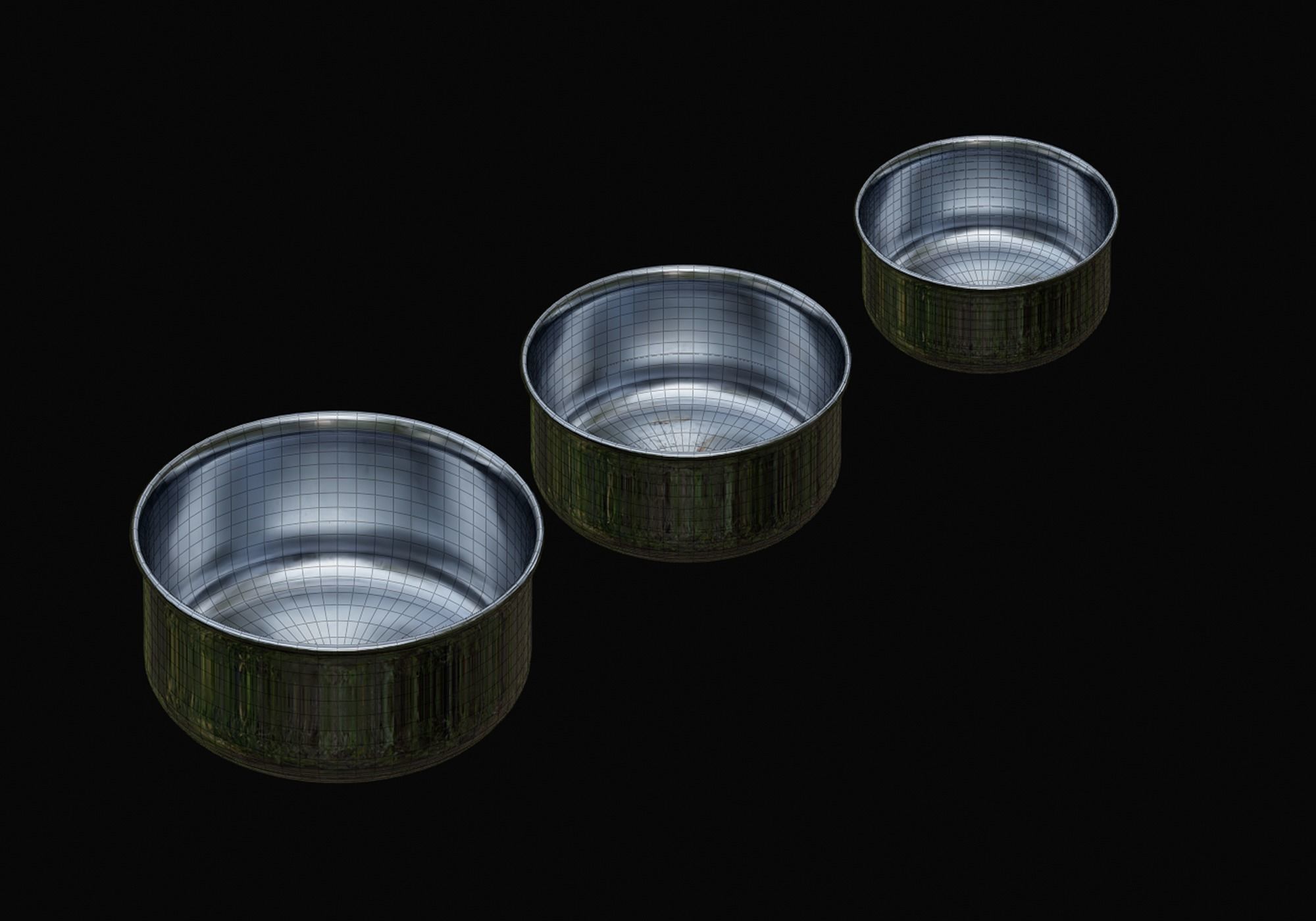 Stainless Steel Saucepan Free 3D model_2