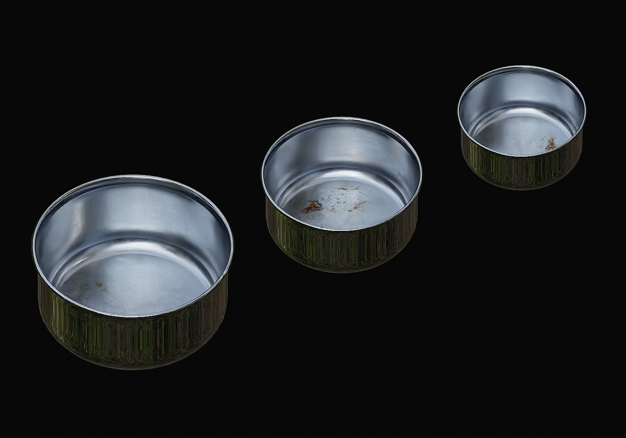 Stainless Steel Saucepan Free 3D model_1
