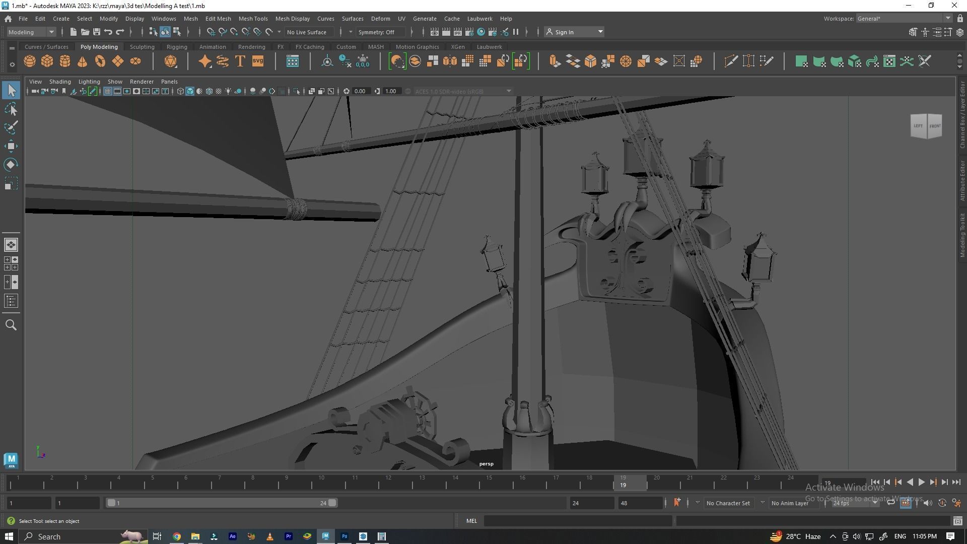 ship classice 3D model_8
