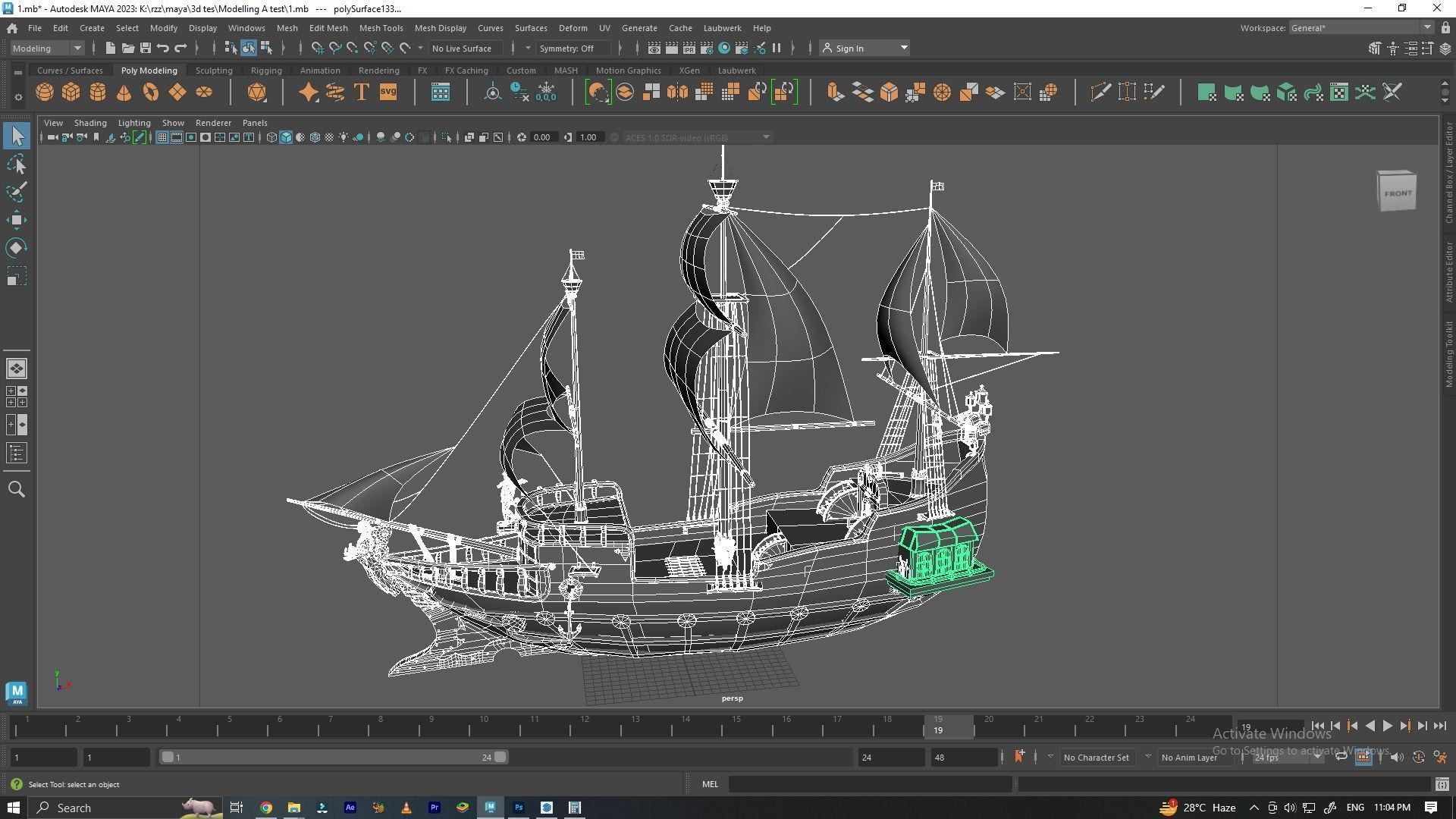 ship classice 3D model_5