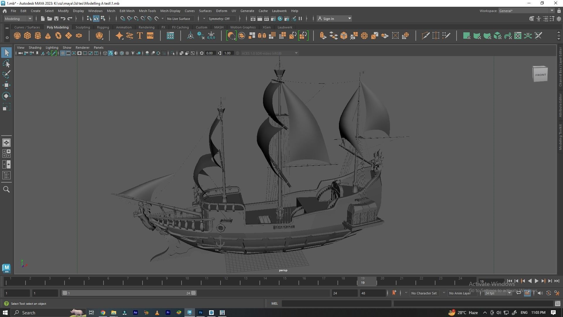 ship classice 3D model_4