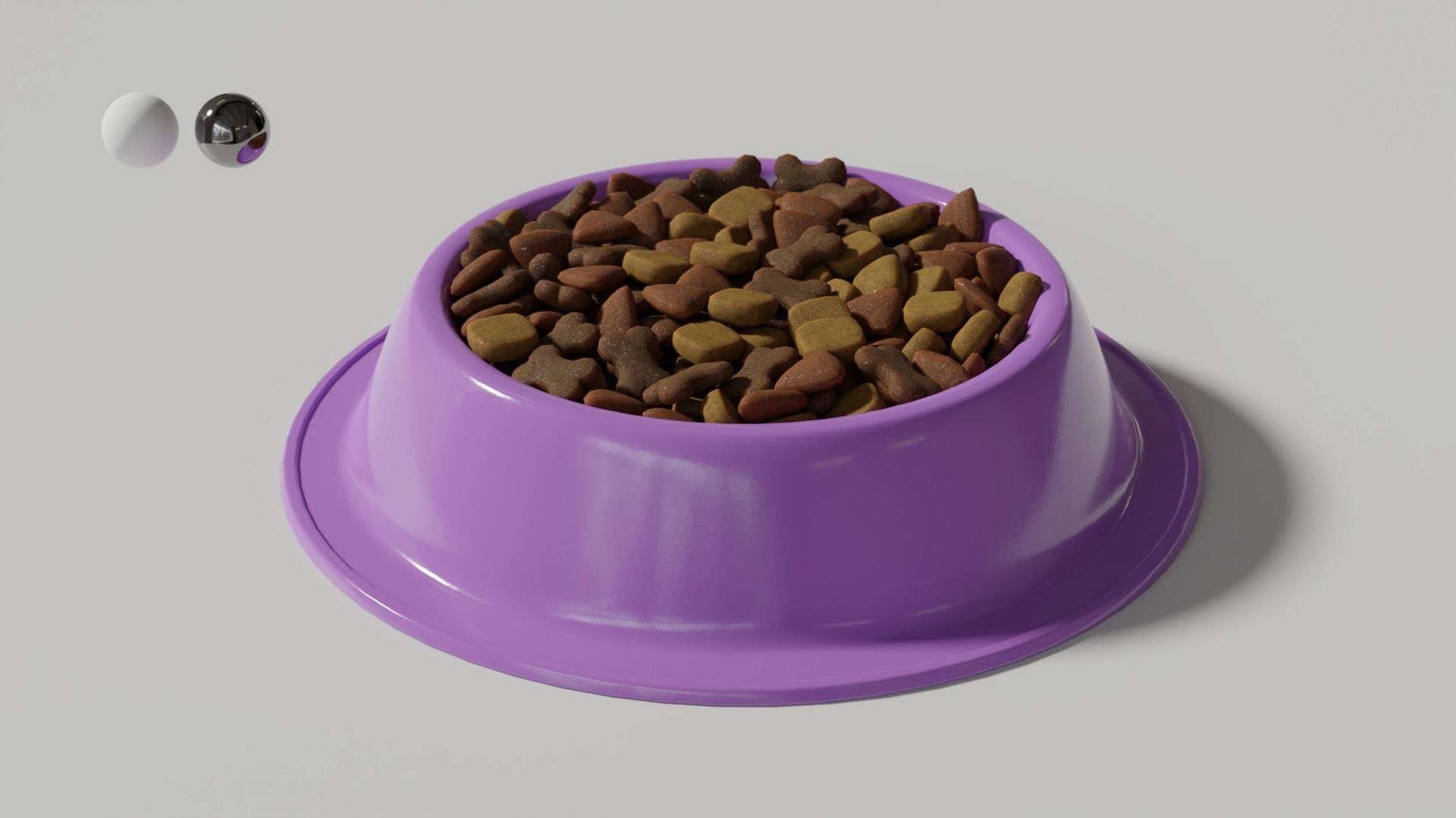 Dog Bowl 03 3D model_3