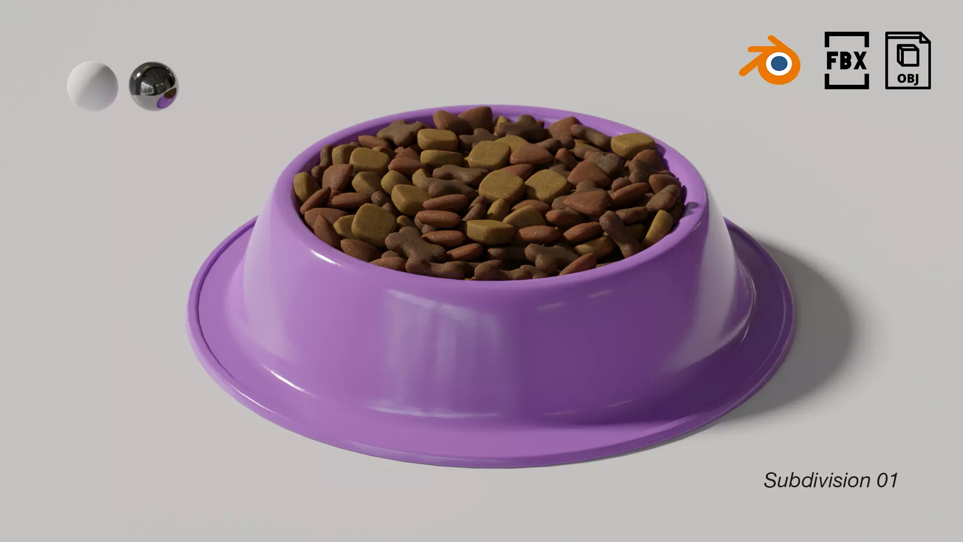 Dog Bowl 03 3D model_0