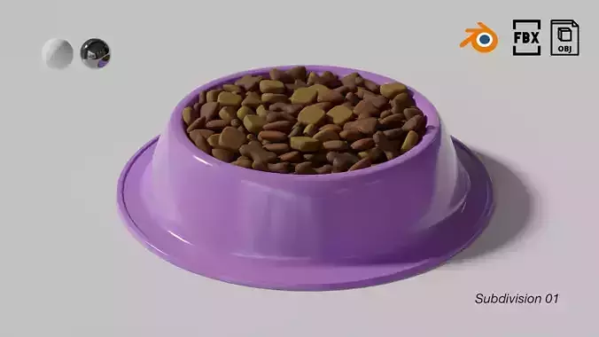 Dog Bowl 03 3D model